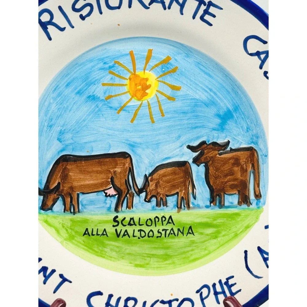 Buon Ricordo Plate Solimene Vietri Hotel Ristorante Casale St Christophe Italy